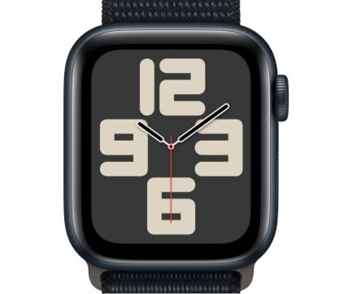 Apple Watch SE 2 40mm Midnight Aluminum Case with Midnight Sport Loop (MRE03) 2023
